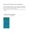 Vous trouverez ici le manuel d`utilisation de la wibeeapp