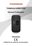 Téléphone mobile GSM Manuel d`utilisation
