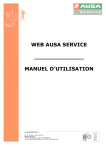 web ausa service manuel d`utilisation