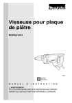 Visseuse pour plaque de plâtre