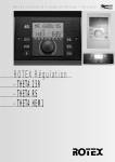 ROTEX Régulation : - THETA 23R - THETA RS - THETA