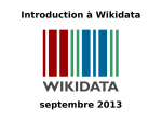 Introduction à Wikidata septembre 2013