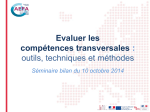 Evaluer les comp&eacute;tences transversales : outils, techniques et