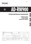 CD Recorder/Reverse Cassette Deck