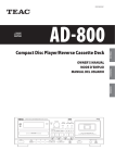 Compact Disc Player/Reverse Cassette Deck
