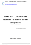 BLOIS 2014 : Circulation des rébellions : la