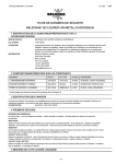 fiche de donnees de securite belzona` 1831 (super uw