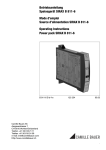 Betriebsanleitung Speisegerät SIRAX B 811