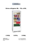 Vitrine réfrigérée 58L - 78L et 98L