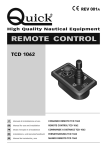 remote control tcd 1062