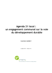 Agenda 21 local : un engagement communal sur la voie du