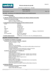 Fiche de données de sécurité