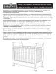 Serena Crib (W4801) – Assembly and Operation