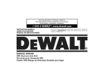 DWD450, DWD460 VSR Stud and Joist Drill Perceuse pour