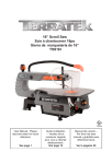 16&rdquo; Scroll Saw Scie &agrave; chantourner 16po Sierra de