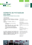 SORBATE DE POTASSIUM DOLMAR