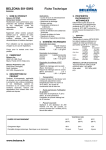 BELZONA 5811DW2 Fiche Technique