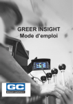 GREER INSIGHT Mode d`emploi