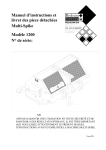 Manuel d`instructions et livret des piece détachées Multi