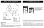 25&rdquo; & 30&rdquo; tabouret carr&eacute; m&eacute;tro 25&rdquo; & 30&rdquo; square metro