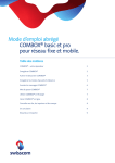 Mode d`emploi abr&eacute;g&eacute; COMBOX&reg; basic et pro pour