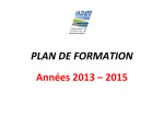 Plan de formation 2013-2015 - Communauté de Communes de