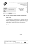 Direction g&eacute;n&eacute;rale Environnement Madame, Monsieur, 8/CE. Ce