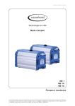 ME 1 ME 1C MZ 1C Technologie du vide Mode d`emploi