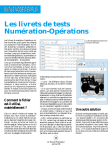 Les livrets de tests Numération-Opérations