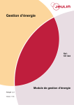 Présentation du module de gestion d`énergie