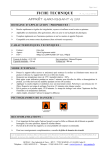 FICHE TECHNIQUE APPRÊT GARNISSANT G 100