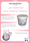 Lait maternisé pour chiots et chatons