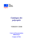 Catalogue des polycopiés - all-in-web