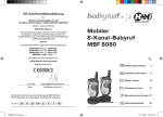 Mobiler 8-Kanal-Babyruf MBF 8080