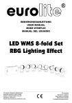 EUROLITE LED WMS 8-fold set RBG User Manual ( #5416)