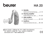 D Hörhilfe Gebrauchsanweisung .......2 – 13 G Hearing amplifier
