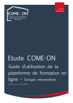 Connexion à la plateforme de formation en ligne - Etude COME-ON