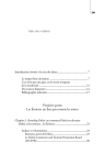 Table des mati&egrave;res - Arbre bleu &eacute;ditions