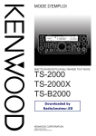 Kenwood - TS-2000_2000X_B2000 MODE D`EMPLOI