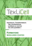 FORMATIONS - TekLiCell