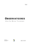 observatoires - mise en oeuvre technique