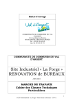 Site Industriel « La Forge » RENOVATION de BUREAUX