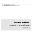 Modèle MGF-ST® - Maguire Products