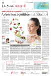 Gérer son équilibre nutritionnel après les fêtes de fin d`année 10.01