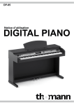 Mode d•`emploi • Thomann • Digital Piano • DP-85