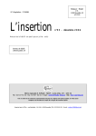 L`insertion n°55 – décembre 2004