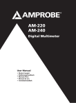 AM-220 and AM-240 Digital Multimeters Product Manual