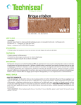 WR7 Scellant hydrofuge pour brique et béton