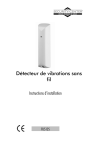 D&eacute;tecteur de vibrations sans fil