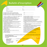 Bulletin d`inscription - Chambre d`agriculture du VAR